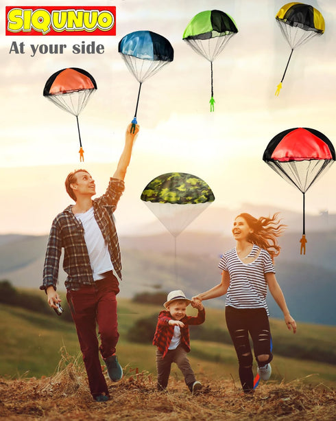 Parachute Toys for Kids, 6 Pack Top Outdoor toys, Parachute Men for Kids, Small Toys for Kids Ages 4-8 9 10 11 12 Year Old, Halloween trick or tre...