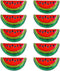 VALICLUD 10pcs Stylish Watermelon Pin Retro Watermelon Jewelry Alloy Watermelon Pin Brooch Fashion Watermelon Shaped Brooch...