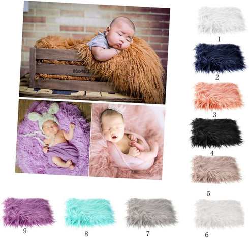 Toyvian Newborn Photography Blacnket Boy Blankets Photographs Baby Photography Mat Kids Blanket Infant Photo Blanket Baby Photography Backdrops Ou...