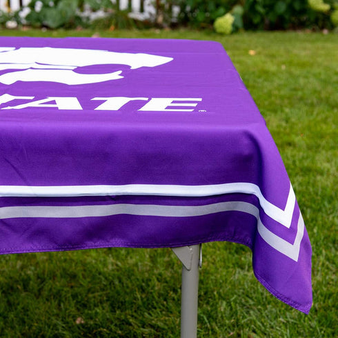 College Flags & Banners Co. Kansas State Wildcats Logo Tablecloth or Table Overlay...