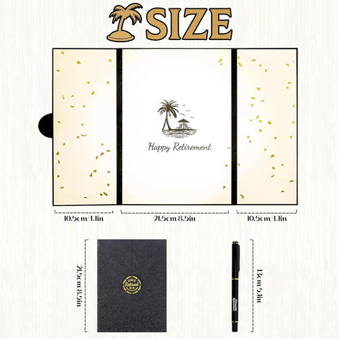 Retirement Party Decorations, Happy Retirement Guest Book Alternative with Retirement Pen, Retirement Gifts for Women Men, Farewell Party Supplies...