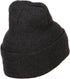 MG 12 Inch Long Knitted Beanie - Heather Charcoal OSFM...