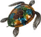 NUOBESTY Turtle Statue Outdoor Metal Turtle Wall Decor Sea Turtle Hanging Wall Art Iron Tortoise Sculpture Ocean Decoration for Home Bedroom Garde...