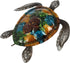NUOBESTY Turtle Statue Outdoor Metal Turtle Wall Decor Sea Turtle Hanging Wall Art Iron Tortoise Sculpture Ocean Decoration for Home Bedroom Garde...