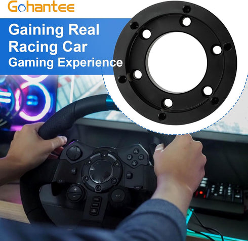 gohantee 70mm Steering Wheel Adapter Plate, Compatible with Logitech G29 G920 G923, Upgrade Racing Car Game Wheel Adapter, Aftermarket Steering Wh...