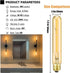 Leools E26 LED Bulb Dimmable 4W led Bulb Equal 40 Watt Light Bulb Warm White 2500K Amber Edison Bulb AC120V 350lm T10 led Bulb for Rustic Pendant,...