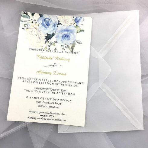 25 PCS A7 Translucent Paper Vellum Envelopes,5.35 x 7.7 inches, Perfect for 5x7 Weddings,Invitation Cards,Birthday Greeting Invite...