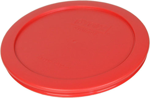 Pyrex 7201-PC 4-Cup Red Plastic Food Storage Lid, Made in USA - 6 Pack...