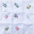 LACS Womens Embroidered Floral Cotton Lace Handkerchiefs White Hankies Pack...