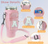 Janhavi Water Bottle Carrier Bag with Phone Pocket for Stanley 40oz Tumbler,Glitter Initial Water Bottle Holder with Adjustable Strap Sport Bottle...