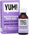 NovaFerrum Yum | Multivitamin with Iron for Infants, Toddlers & Kids | Immune Support | Ages 4 & Under | Gluten Free Certified | Sugar Free | Rasp...