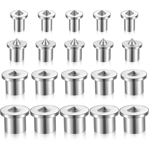 Dowel and Tenon Center Transfer Plugs Doweling Centering Pins Transfer Plugs Drill Hole Tool for Woodworking Tool Accessories (20 Pieces,1/4 5/16 ...