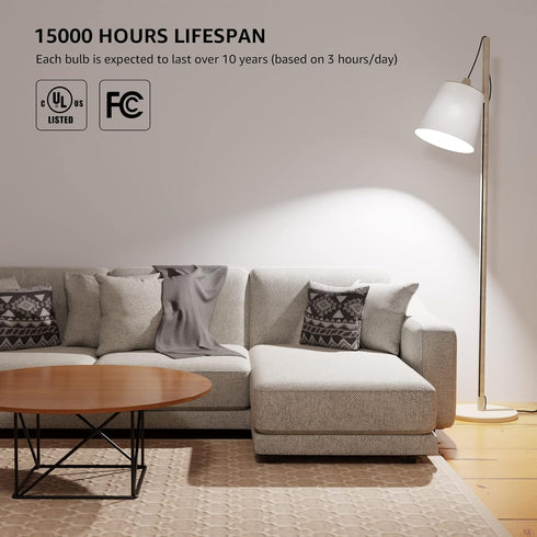 Lepro Dimmable LED Light Bulbs 100 Watt Equivalent, 14W 1500LM Daylight White 5000K, A19 E26 Standard Medium Base, UL FCC Listed, 15000 Hour Lifet...