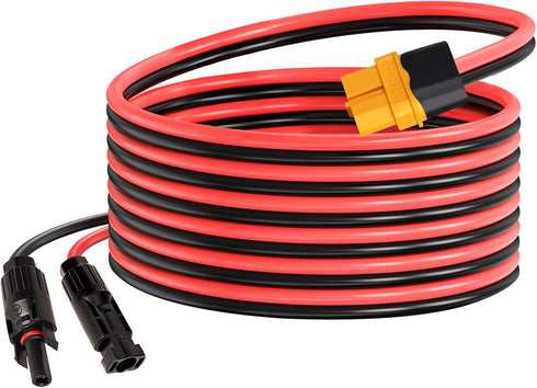 Solar to XT60 Adapter Cable Solar Extension Charge Cable for Power Stations Solar Generators (12FT 12AWG)......