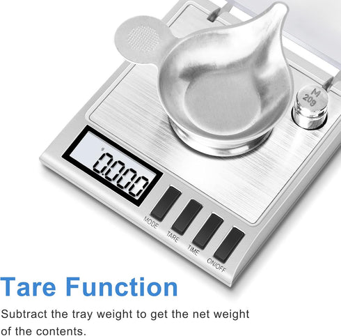 Fuzion Milligram Scale, 50g/0.001g Digital Milligram Scale with Calibration Weights, Jewelry and Gem Scale, Mg Scale for Powder Medicine, Reloadin...