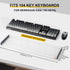 Desing Wish Keyboard Cover for Redragon K556, Water Resistant Half-Covered Acrylic Keyboard Dust Cover Anti-Cat Keyboard Lid Compatible with Redra...