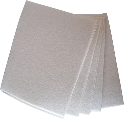 Playfully Ever After 9x12 inch Sticky Acrylic Felt 20 Sheet Pack (White)...