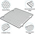 Baking Cooling Rack 2 Sets, Cookie Cooling Racks for Cooking, Baking, Roasting, Grilling, Drying, Oven Safe Wire Rack, 11" * 10" Small Squares Gri...