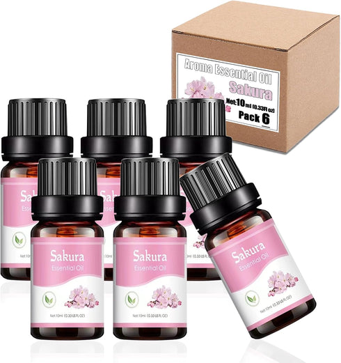 Essential Oils Natural Oils Fragrance Oil for Diffuser Humidifier Home Candle Making Replenish Set-6 Pack,Lavender, Lemon, Peppermint, Sweet Orang...