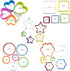 25 PCS Cookie Cutter Set Multi-size Sandwich Fondant Cake Fruit Vegetable Shapes Cutter Set...