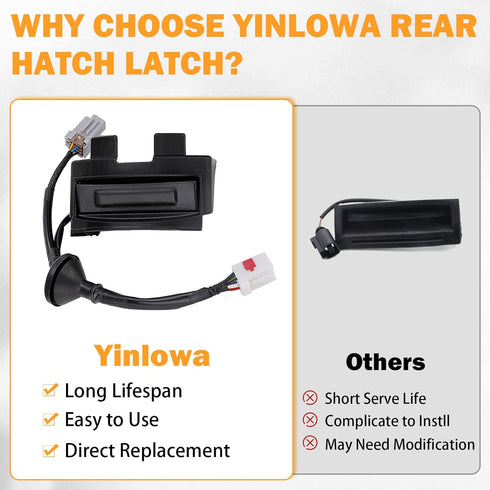 Veloster Trunk Button for 2012-2017 Hyundai Veloster Rear Hatch Lock Release Switch Trunk Latch Button Replace # 81260-2V010, 812602V010...