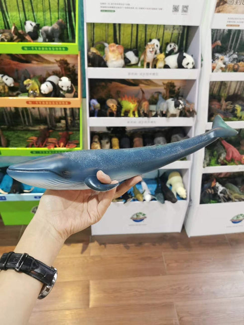 Gemini&Genius Blue Whale Sea Animal Action Figure, Ocean Shark Whale Model Toy, Educational, Role Play, Swim, Beach, Bath and Collectors for Kids...
