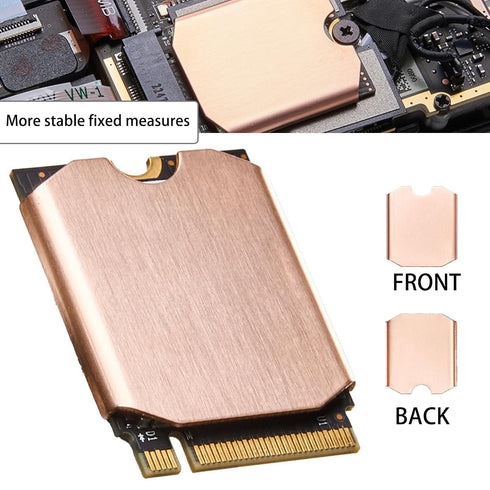 Steam Deck SSD Heatsink Thermal Pad: Haojiaho M.2 2230 NVME SSD Copper Heat Sink with Cooling Thermal Pads for Steam Deck 2230 SSD, SabrentRocket ...