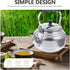 Baluue Metal Teapot Metal Water Jug Metal Coffee Pot Stovetop Kettles Whistling Tea Kettle Stoveto Water Kettle Aluminum Alloy Coffee Kettle Wear-...