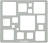 Aleks Melnyk No.209 Metal Squares Template, Squares Stencil, Squares Master, Art Squares Tool, Isometric Drawing Template, Lapidary, Cabochons, Ge...