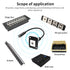 QIANRENON TRS 1/8 Stereo Panel Connector TRS 3.5mm Female to Female Short Cable Pass Through Panel Coupler,XLR Panel Mount, for Stereo Cable Speak...