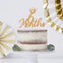 Gold Glittery 6 Months Cake Topper for Baby's Half Year Old Birthday Party, 1/2 Birthday, First Birthday, Baby Shower, Half Year Anniversary Party...