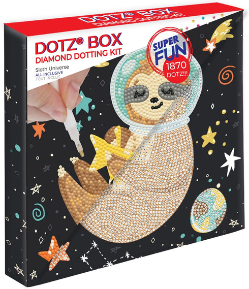 DIAMOND DOTZ ® - Sloth Universe Dotz Box, Partial Drill, Round Dotz, Diamond Painting Kits, Diamond Art Kits for Adults, Gem Art, Diamond Art, Kit...
