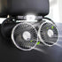 Car Fan, 12V Cooling Fans for Backseat with Little Night Light, Headrest 360° Rotatable Dual Head Back Seat Fan 3 Speed Adjust Vehicles Rear Seat ...