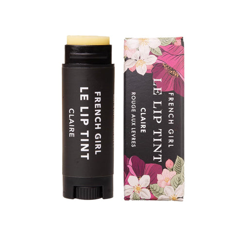 French Girl Le Lip Tint - Moisturizing & Hydrating Lip Balm for Sheer, Buildable Coverage & Shine, Clean Formula, Organic Ingredients, Vegan & Cru...