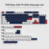 GTSP 150-Keys ASA Profile Keycaps Double Shot PBT Keycap 75 Percent ISO/ANSI Layout for 108 104 87 82 68 61 MX switches Mechanical Keyboard(Snow A...