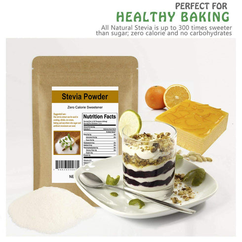 CCnature Stevia Powder Extract Natural Sweetener Zero Calorie Sugar Substitute 2 oz...