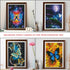 Syjinghao 4 Pack Stamped Cross Stitch Kits for Adults Beginners,Landscapes Butterfly Counted Cross Stitch Kits,Full Range of Needlepoint Stamped K...