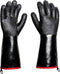 932°F Heat Resistant Gloves Non-Slip BBQ Gloves Waterproof Kitchen Gloves Fireproof Grilling Gloves Oil Resistant Barbecue Gloves Neoprene Coated ...