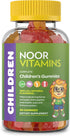 Halal Vitamins, Kids Vitamins, Kids Multivitamin Gummies Noor Vitamins: Vitamin C for Kids, D3, and Zinc for Immunity, B6 B12 for Energy. Non-GMO,...