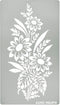 Aleks Melnyk No.273 Metal Stencil, Sunflower in a bouquet with wildflowers, Leaf Blossom, Small Stencil, 1 PC, Template for Wood Burning, Engravin...