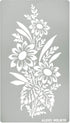 Aleks Melnyk No.273 Metal Stencil, Sunflower in a bouquet with wildflowers, Leaf Blossom, Small Stencil, 1 PC, Template for Wood Burning, Engravin...