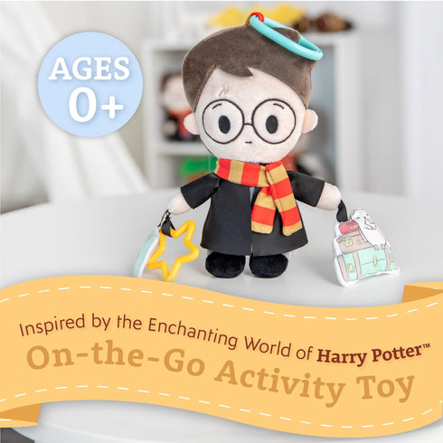 KIDS PREFERRED Harry Potter On The Go Activity Toy with Teether, On The Go Clip, Crinkle Texture, and Jingle Bell...