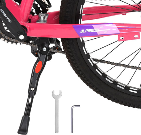 Bike Kickstand, Kids Bicycle Kickstand,Adjustable Aluminum Alloy Center Mount for 16 18 20 Inch Bicycle Wheel, Cycling Bracket for Wheel Mountain ...
