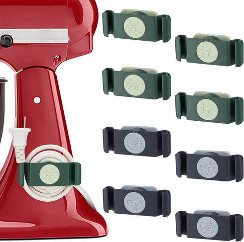 8PCS Rotatable Cord Organizers Stick On for Appliances Kitchen,Cord Holder Appliance Organizer Compatible with Home Appliances,Air Fryer,Toaster,B...