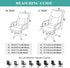 Jin Le Office Chair Cover- Medium, Khaki- Removable Computer Chair Cover for Office Chair with Zipper for Universal Rotating Chair Desk Chair Cove...