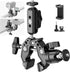 NEEWER Super Clamp with 3" Dual Ballhead Magic Arm, Ball Head Adapter, Cold Shoe, Phone Holder, Action Camera Clamp Mount for Flat/Round Surface C...