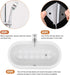 Bathtub Stickers Non-Slip, 24 PCS Safety Shower Treads Adhesive Appliques with Premium Scraper...
