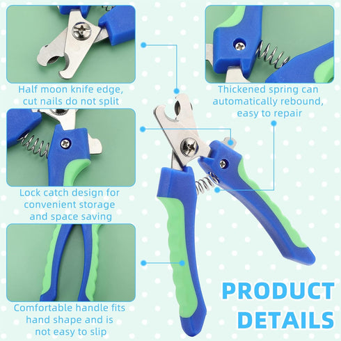 9 Pcs Dog Nail Clippers Bulk Pet Nail Clippers, Dog Toenail Clippers Dog Nail Trimmer Dog Clippers for Grooming Nails Dog Claw Care for Small Medi...