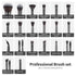 MAANGE Makeup Brushes 29 Pcs Makeup Kit, Premium Synthetic Foundation Powder Concealers Eye shadows Blush Brush Make up Brushes Set (Black, 29 Pie...