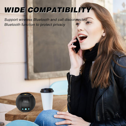 Bluetooth Speaker with HD Sound, Portable Wireless, Extra Bass Speaker, BT5.3, Perfect match for Echo Dot Stand, for Home/Party/Outdoor/Beach, Ele...